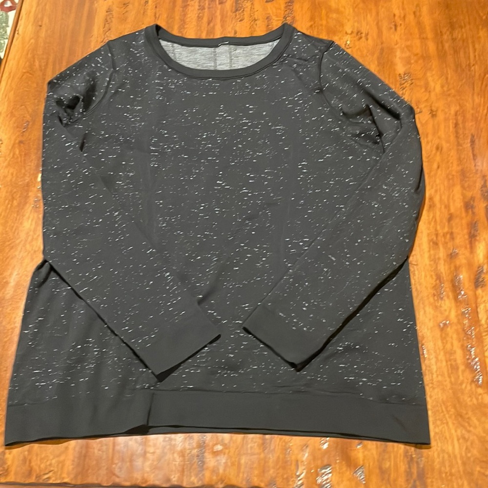 Lululemon Swiftly Tech, Black And Gray Marled, Lo… - image 1